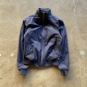 Fred Perry Jacket Mens Small Navy Zip Front Bomber Harrington Casual Coat